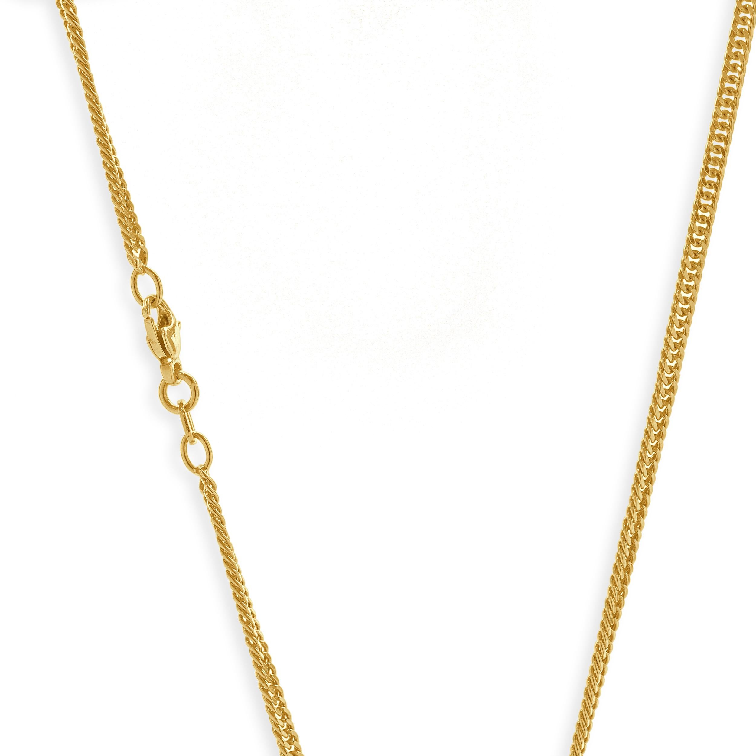 18 Karat Gelbgold Puff-Herz-Halskette mit Pavé-Diamant im Zustand „Hervorragend“ im Angebot in Scottsdale, AZ