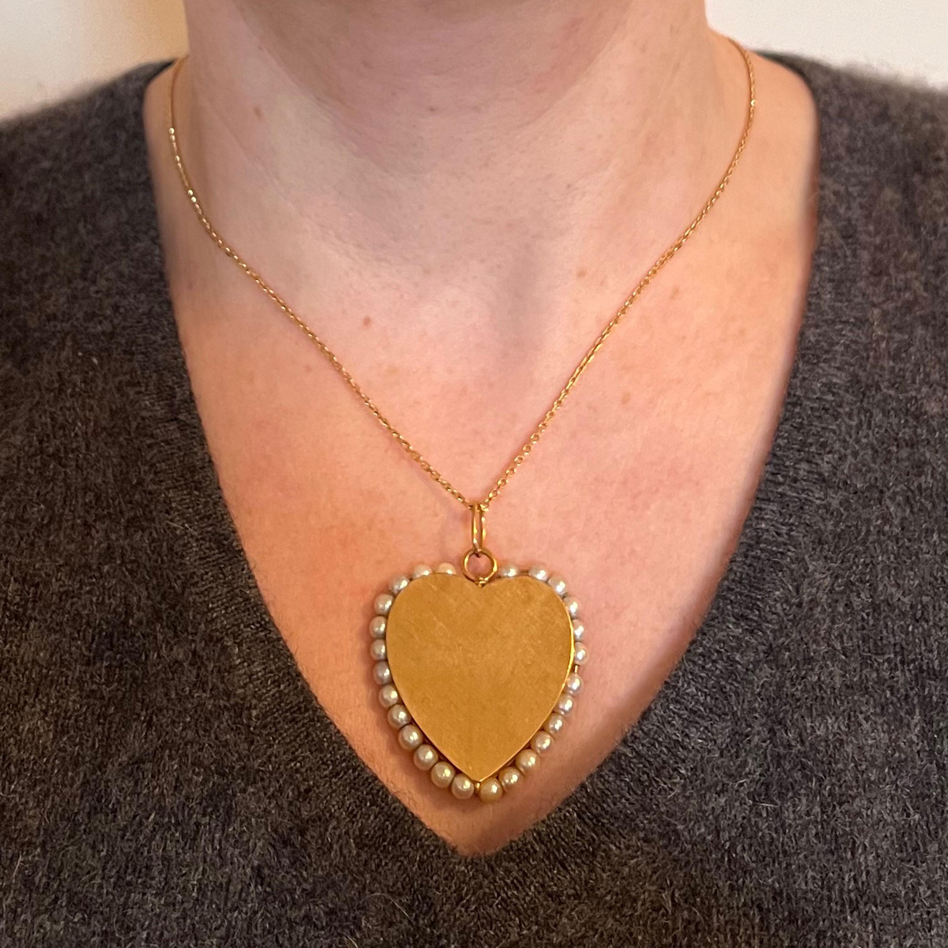 large gold heart