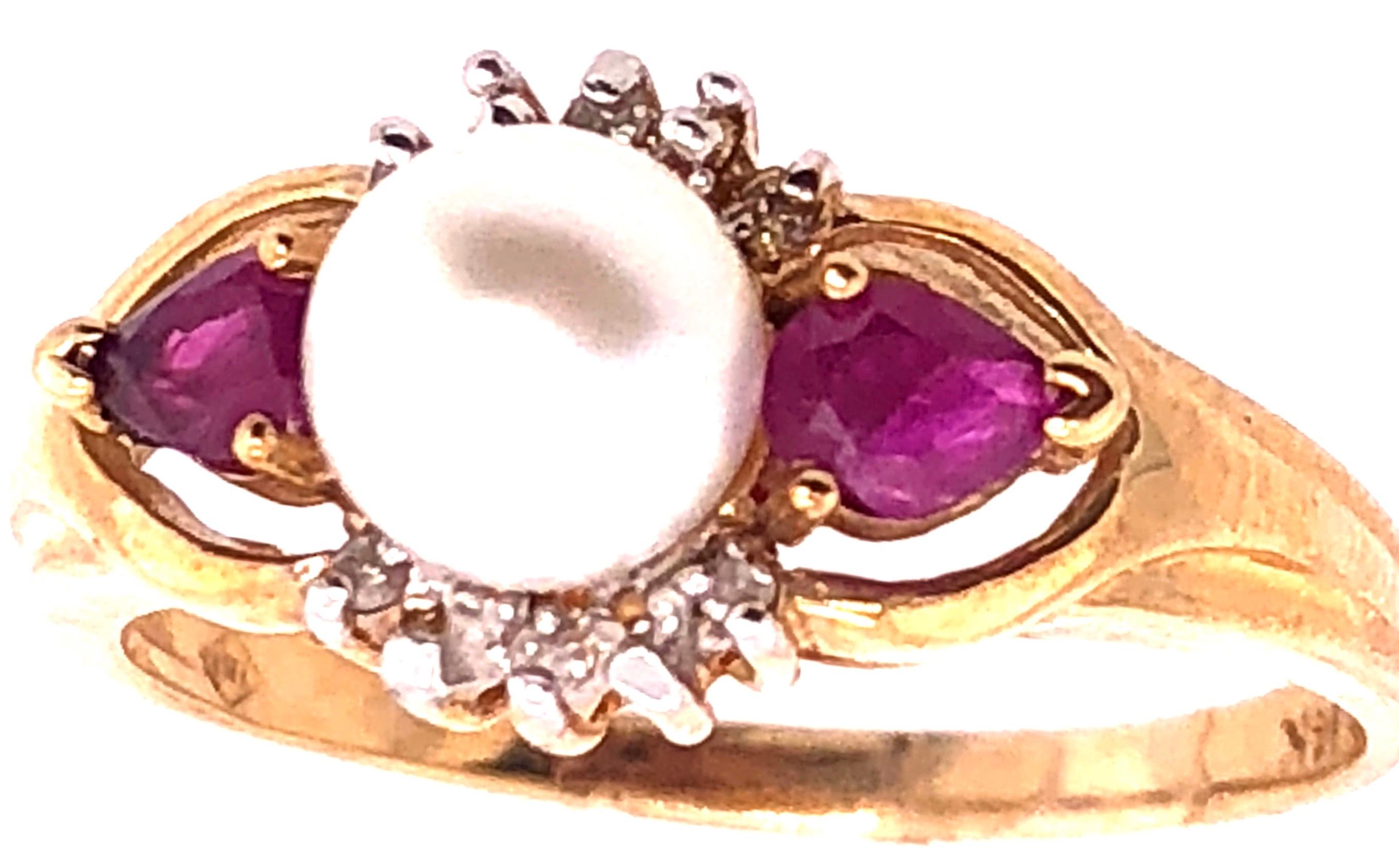 ruby and pearl ring