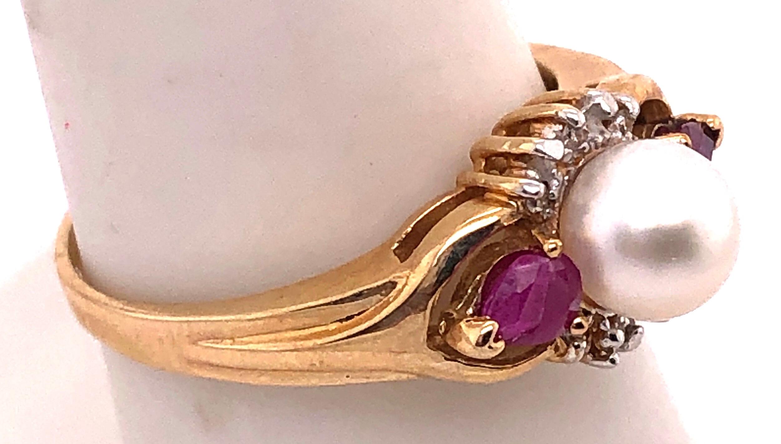 pearl and ruby ring