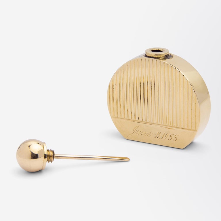 14 Karat Yellow Gold Perfume Bottle For Sale at 1stDibs