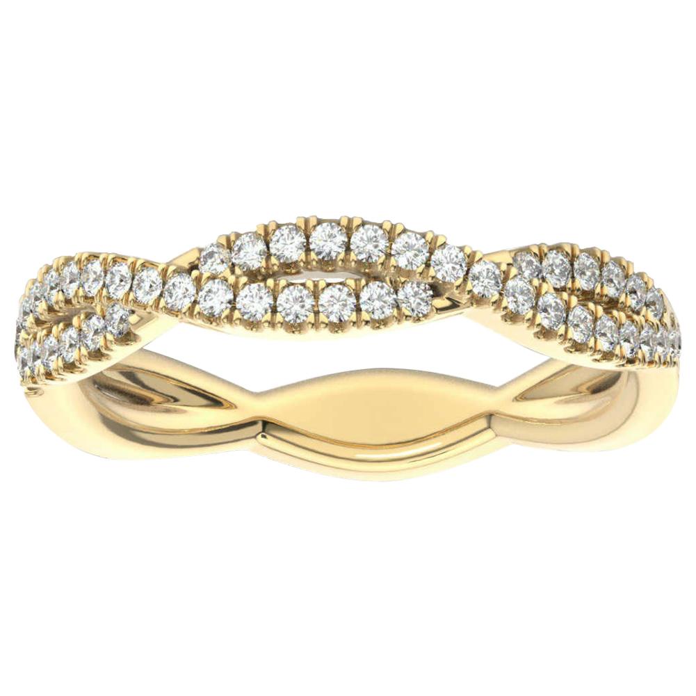 14 Karat Yellow Gold Petite Verona Infinity Diamond Ring '1/4 Carat'