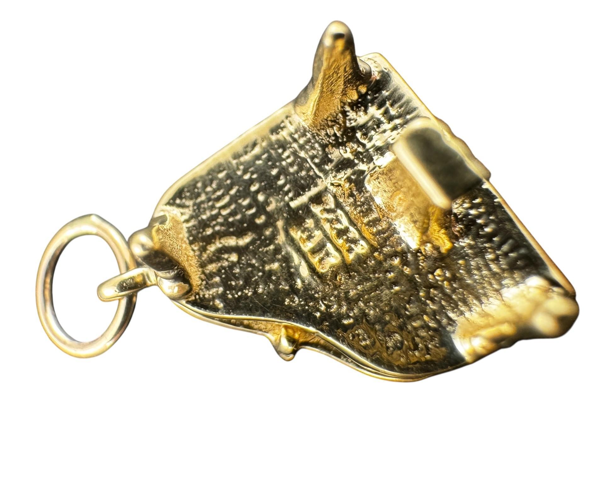 14 Karat Gelbgold Klavier Charme #21993 im Zustand „Gut“ im Angebot in Washington Depot, CT