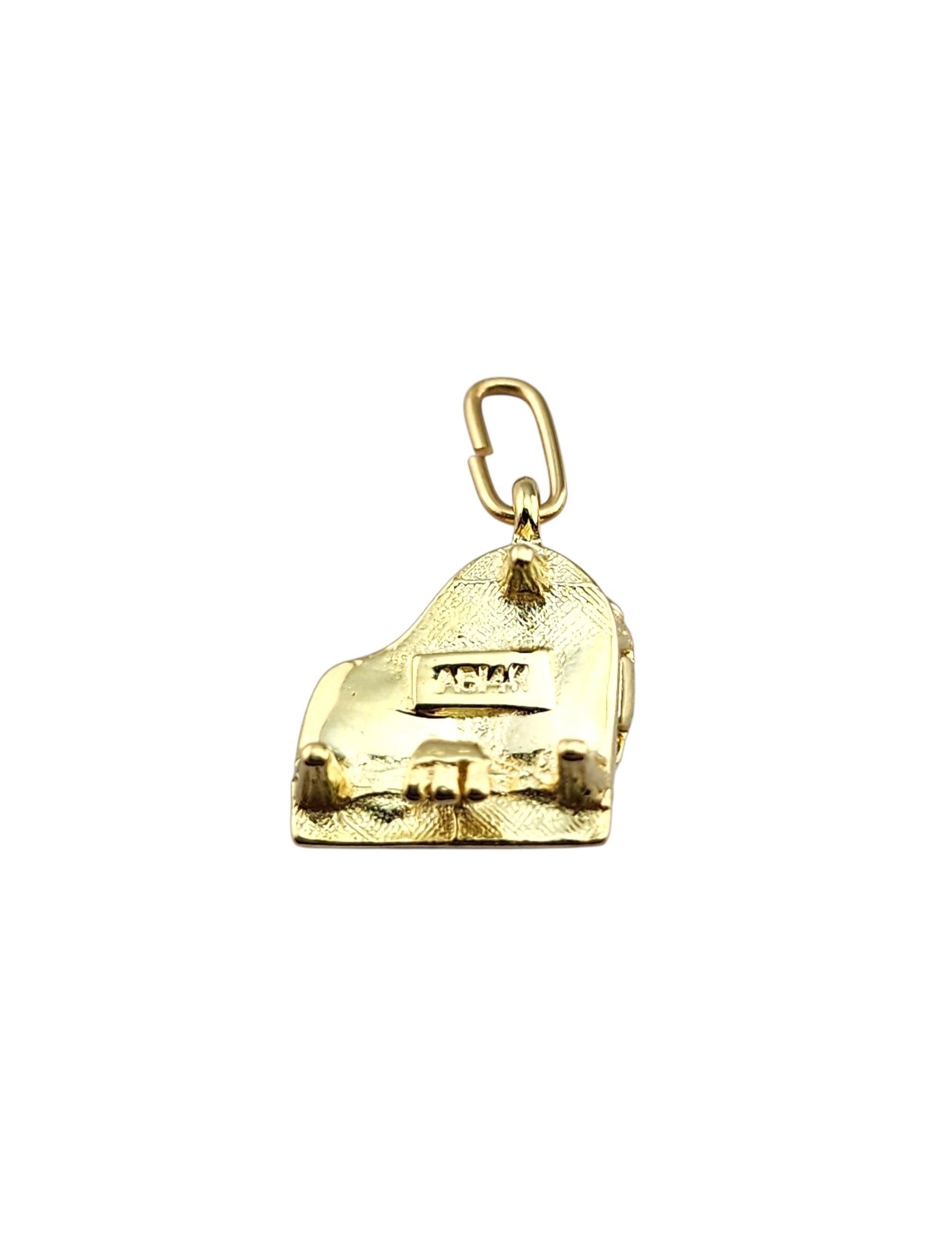 Charm per pianoforte in oro giallo 14 carati #23036 in vendita 1