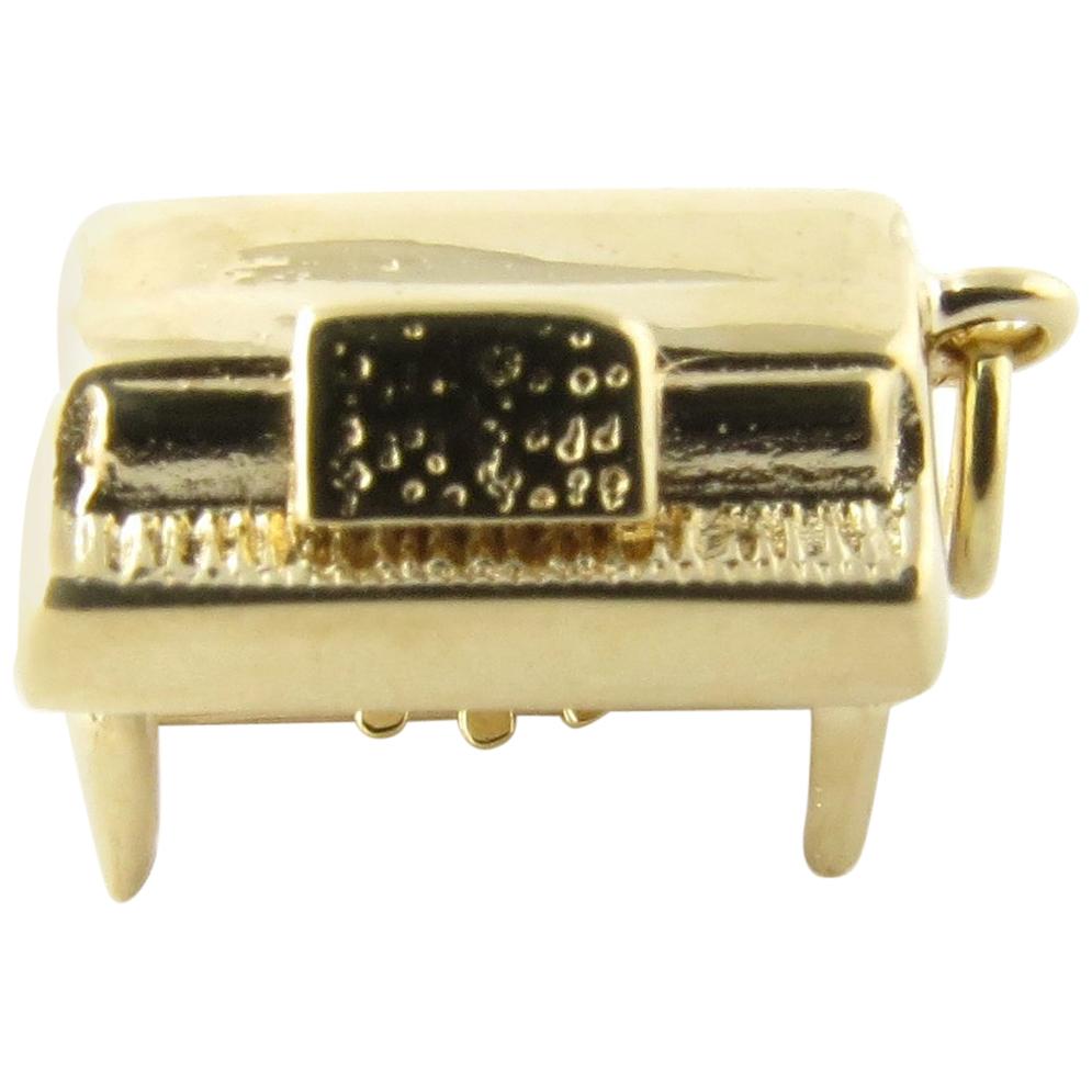 14 Karat Yellow Gold Piano Charm