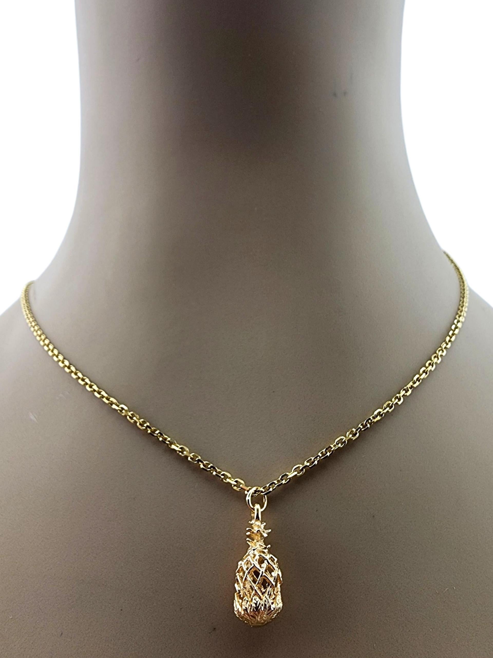 Charm ananas in oro giallo 14 carati #23177 in vendita 2