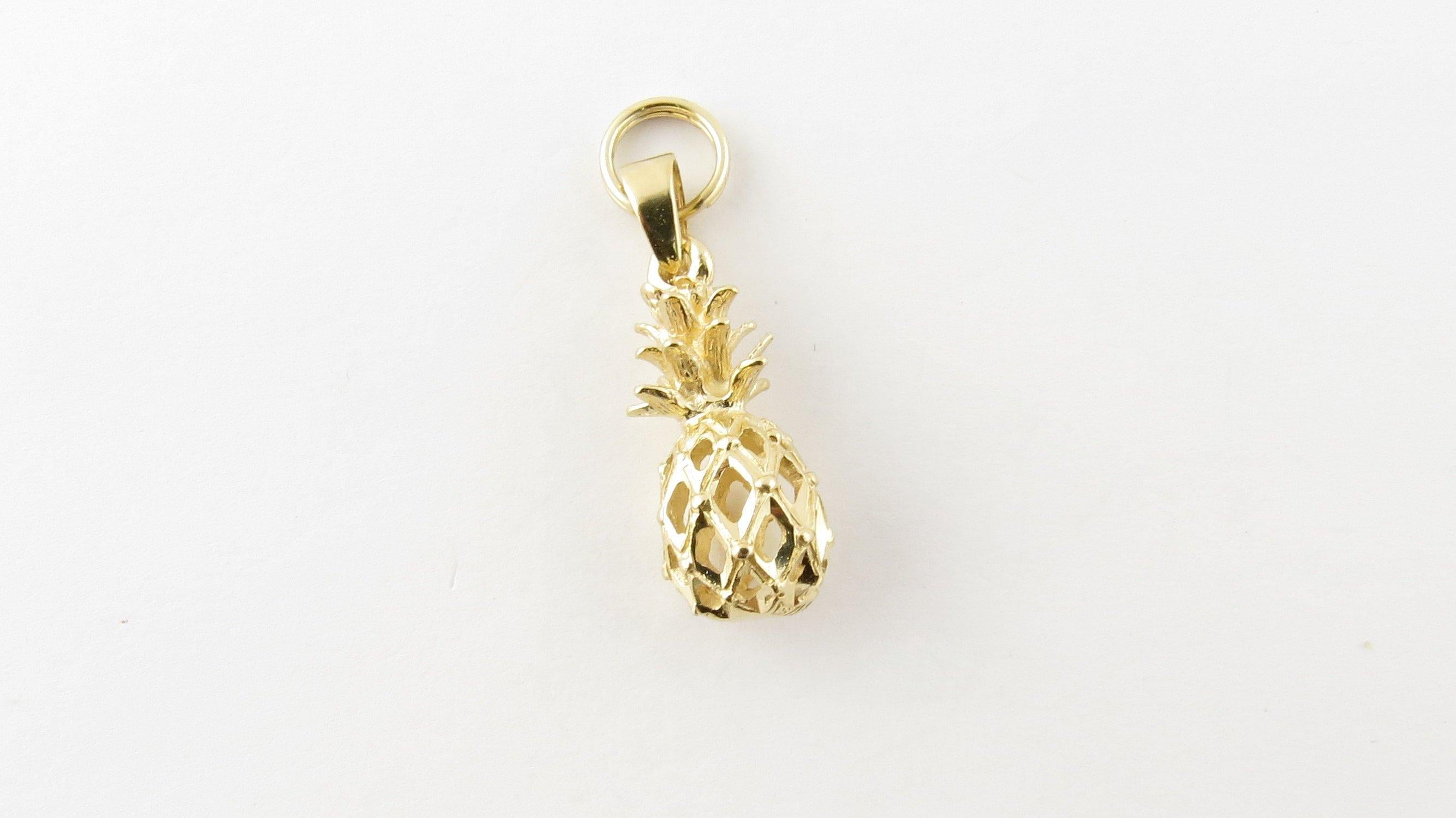 pineapple charm gold