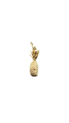 Ciondolo a forma di ananas in oro giallo 14 carati #21791