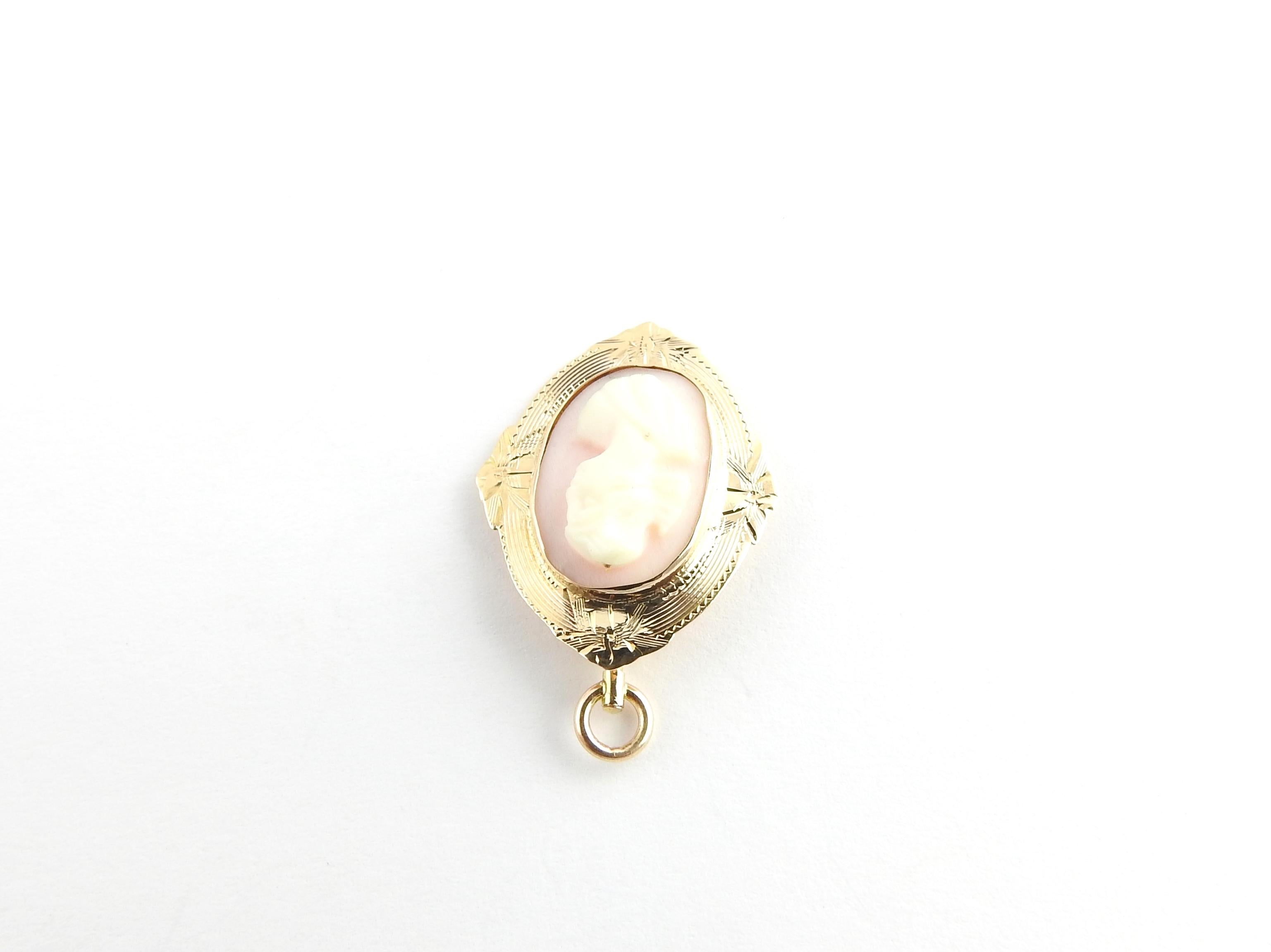 pink cameo necklace