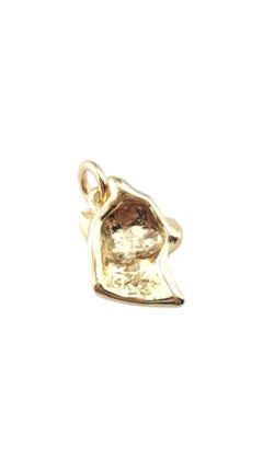 14 Karat Yellow Gold Pit Bull Dog Pendant #21144