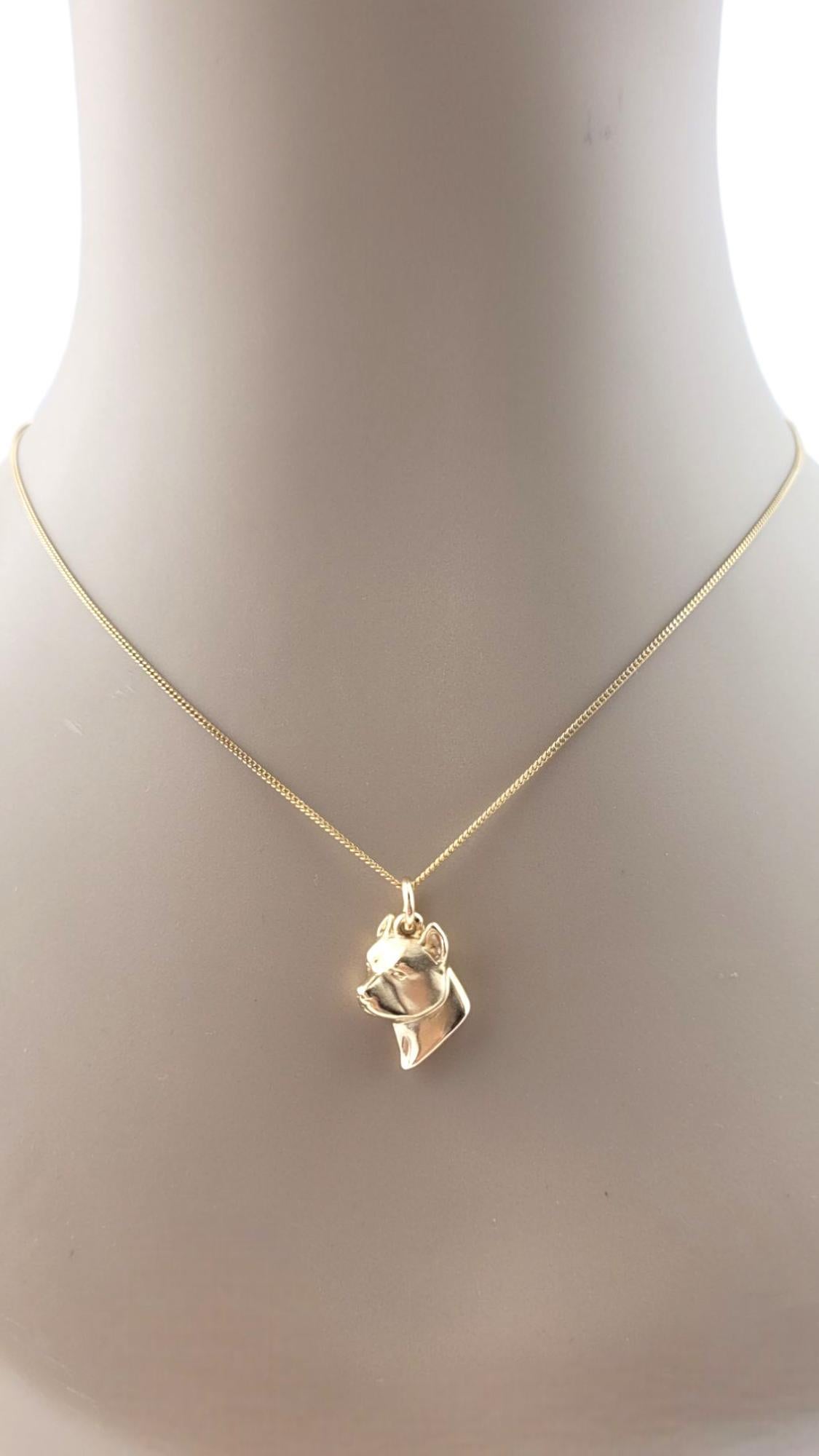 Pendentif Pit Bull Dog n° 21144 en or jaune 14 carats en vente 5