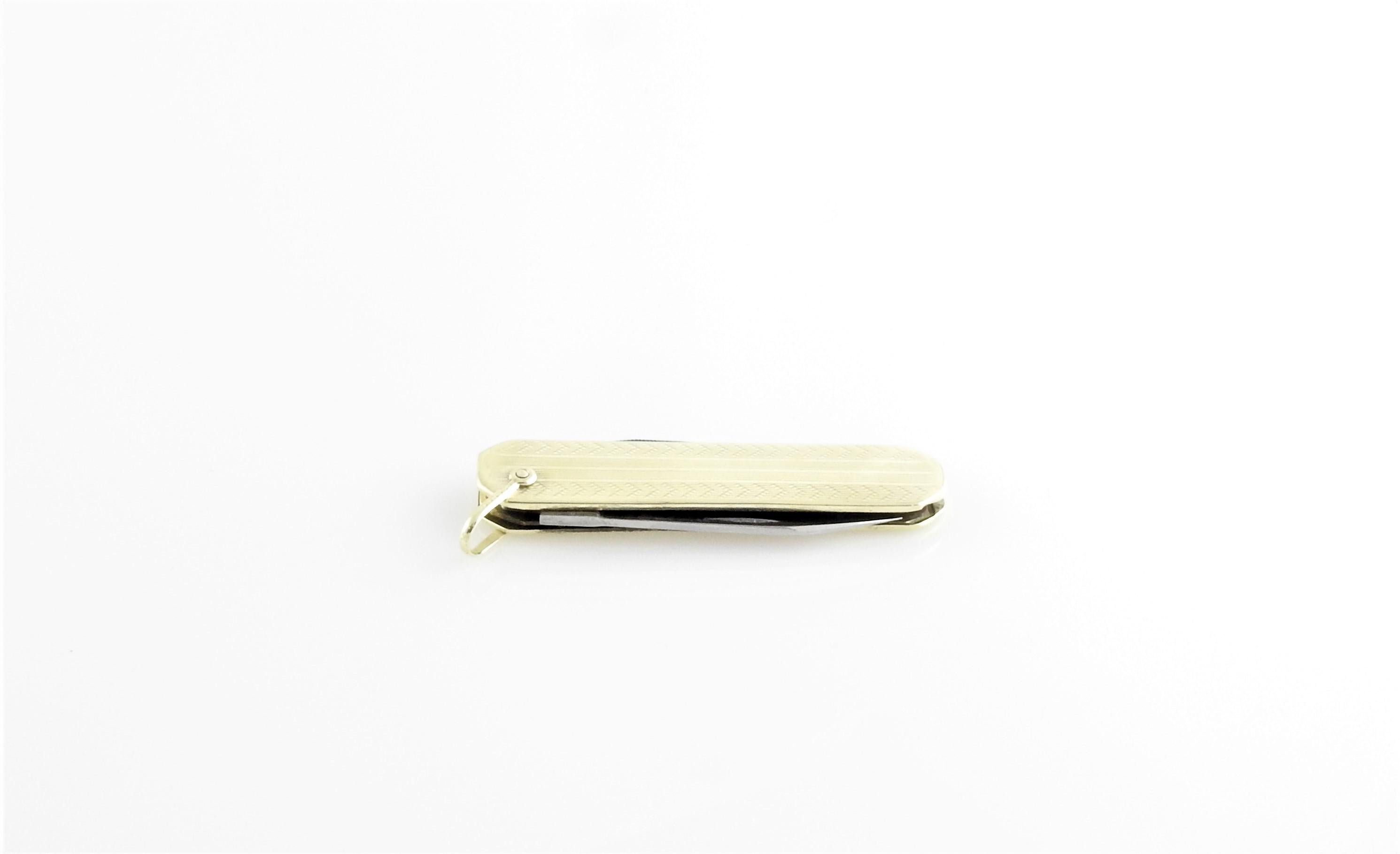 14 Karat Yellow Gold Pocket Knife In Good Condition In Washington Depot, CT