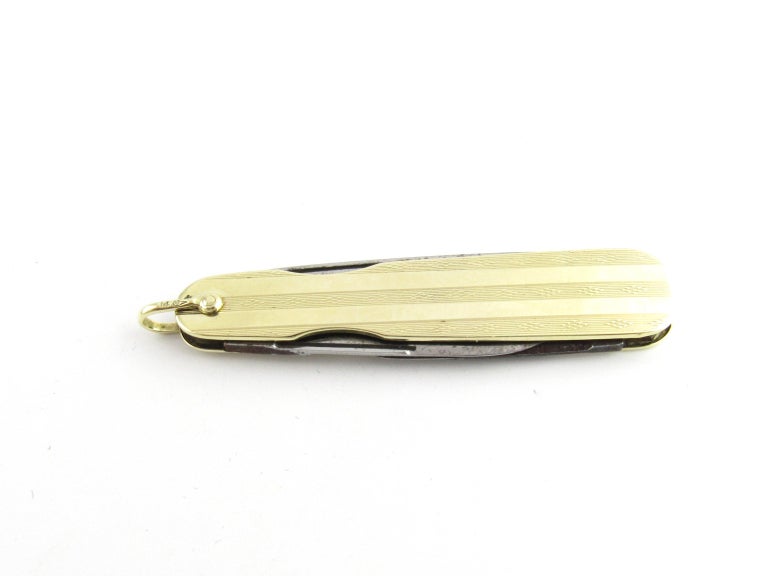 14 Karat Yellow Gold Pocket Knife For Sale at 1stDibs 14k gold pocket