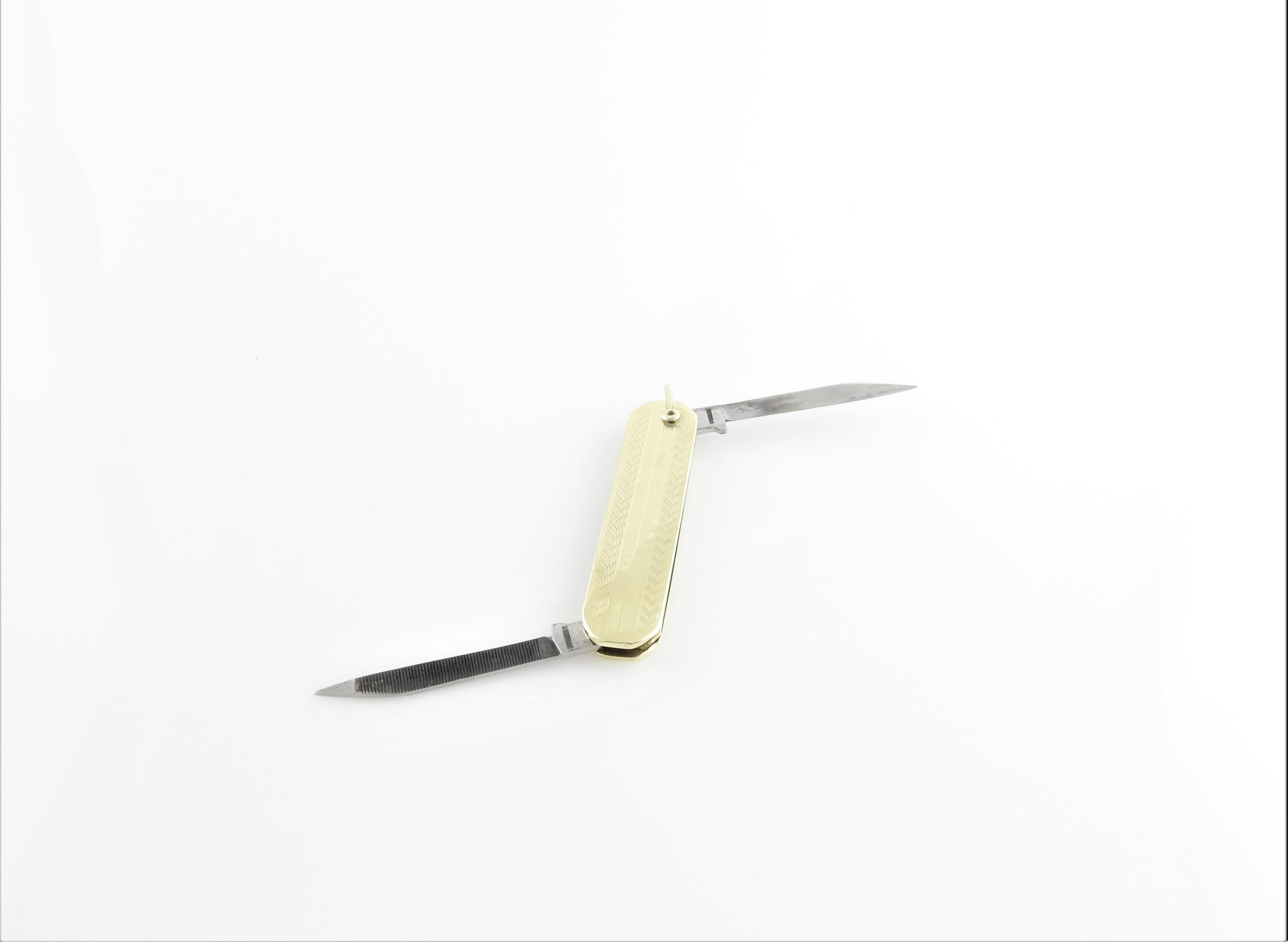 14 Karat Yellow Gold Pocket Knife 3