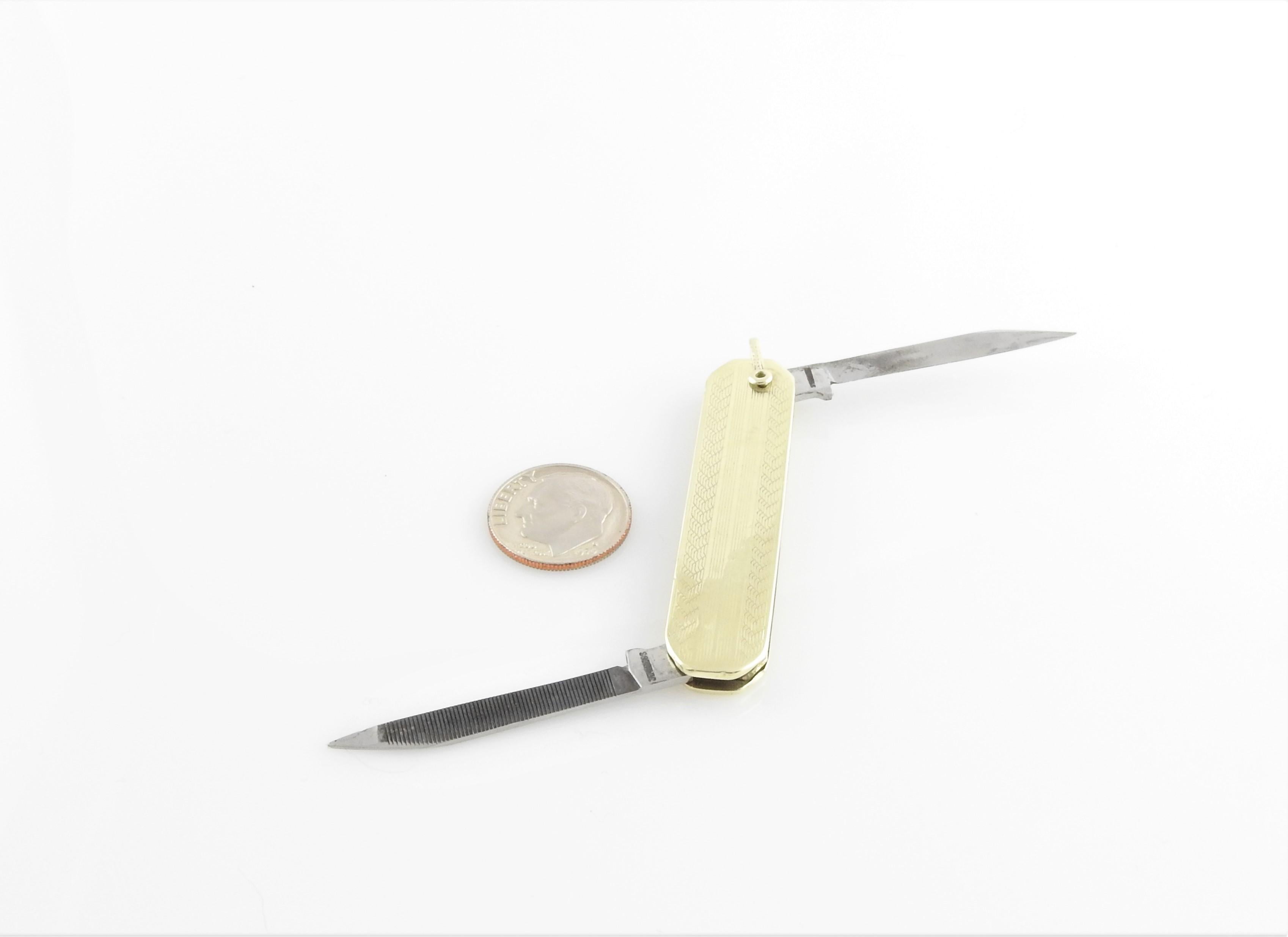14 Karat Yellow Gold Pocket Knife 4