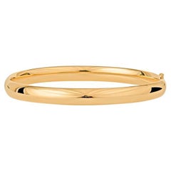 14 Karat Yellow Gold Polished Bangle Bracelet