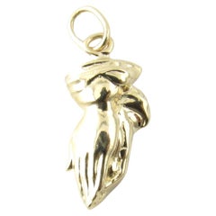14 Karat Yellow Gold Praying Hands Charm
