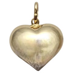 14 Karat Yellow Gold Puffy Heart Pendant #20727