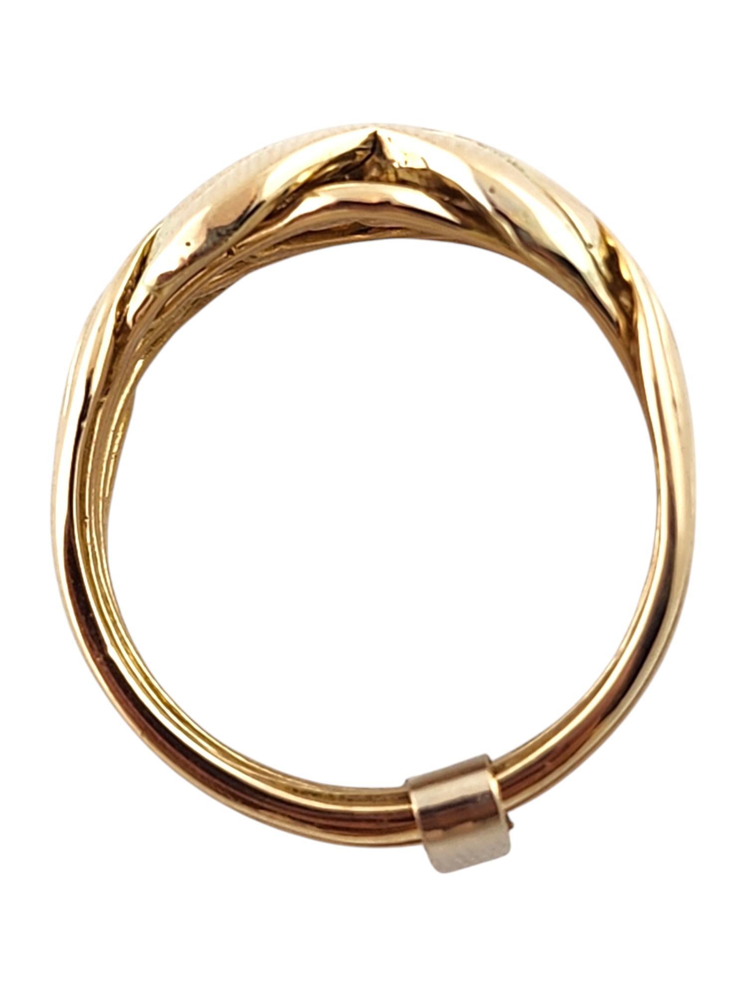 Women's 14 Karat Yellow Gold Puzzle Ring Size 10.25 #19388