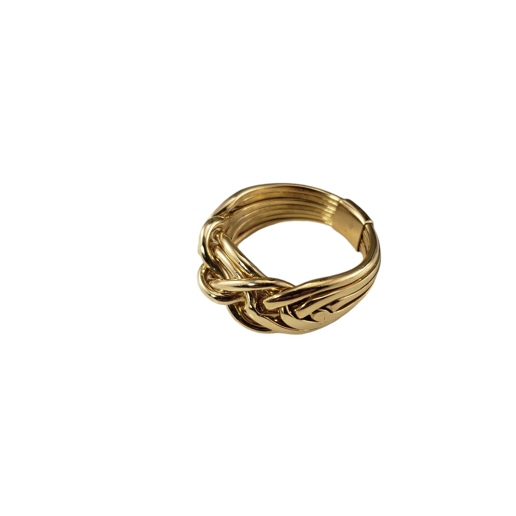 14 Karat Yellow Gold Puzzle Ring Size 9.75

The puzzle ring is also sometimes called a 