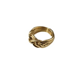 14 Karat Yellow Gold Puzzle Ring Size 9.75 #18654