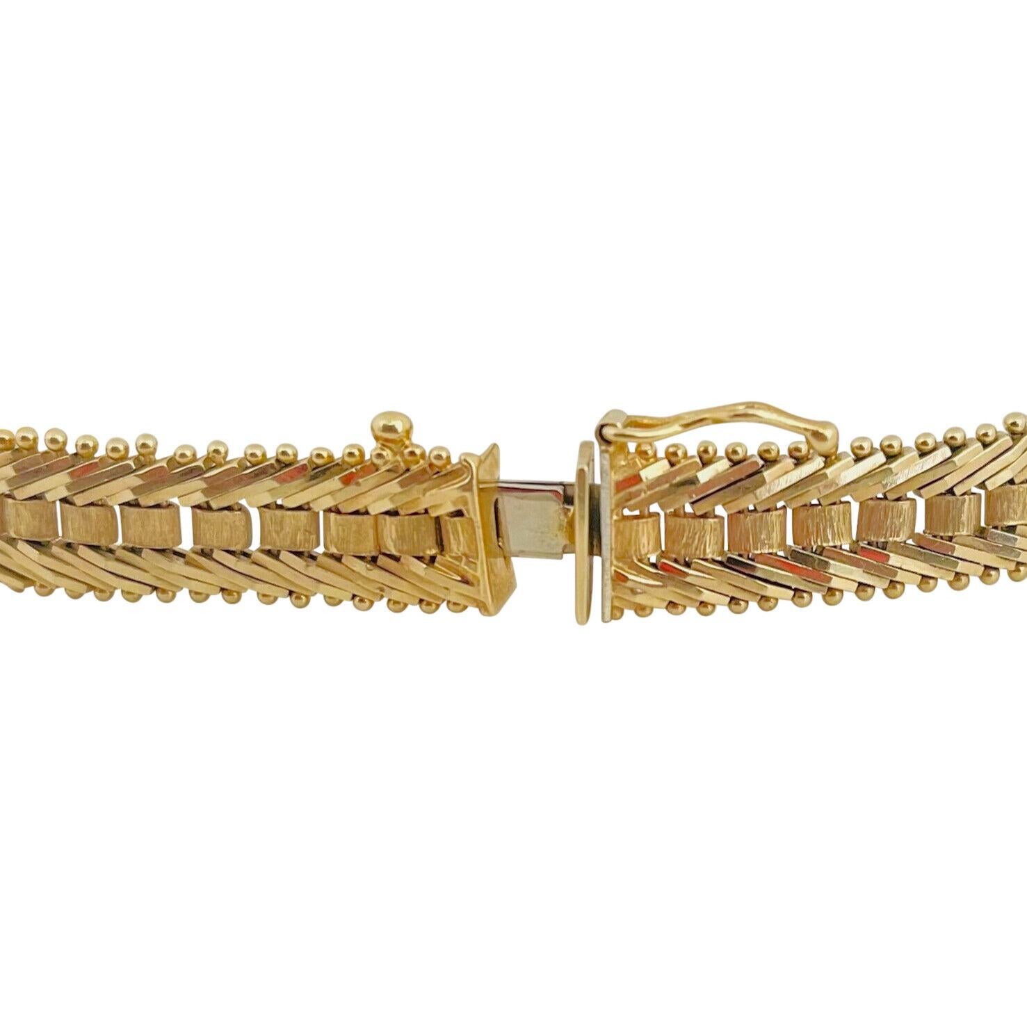 14 Karat Gelbgold QVC Imperial Gold Ausgefallenes Gliederarmband  für Damen oder Herren