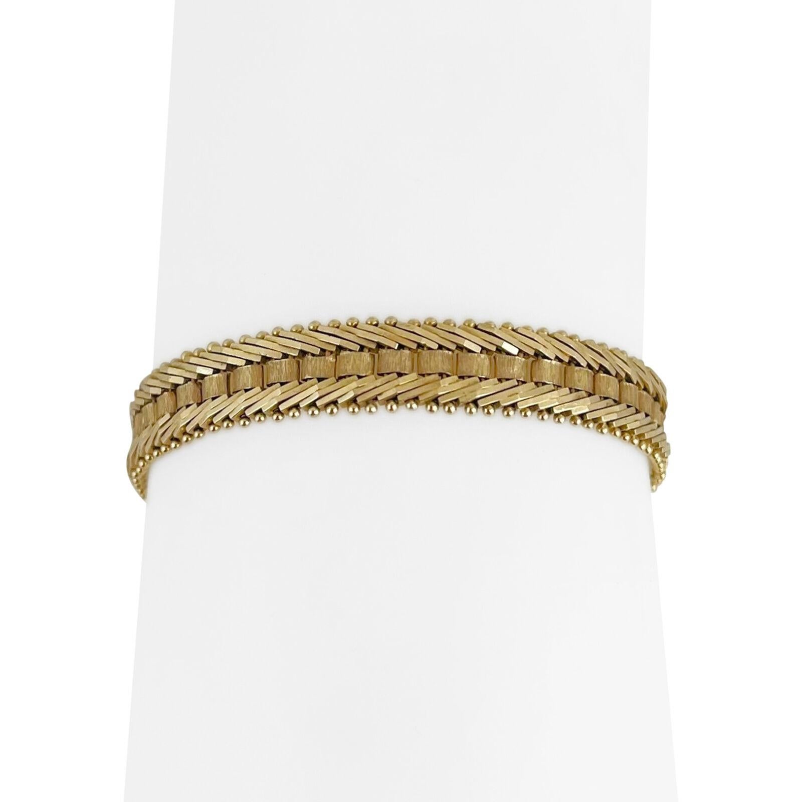 Women's or Men's 14 Karat Yellow Gold QVC Imperial Gold Fancy Link Bracelet