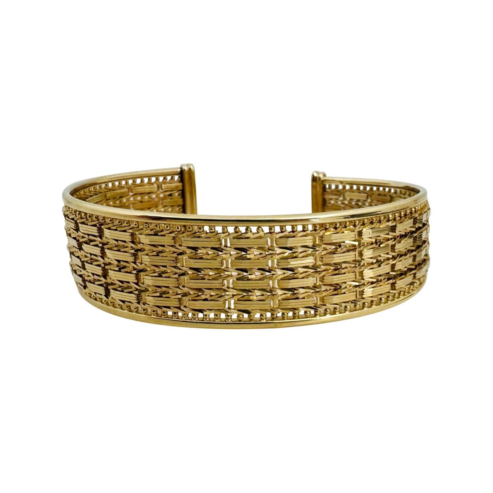 14 Karat Yellow Gold QVC Imperial Gold Flex Bangle Bracelet  In Good Condition In Guilford, CT