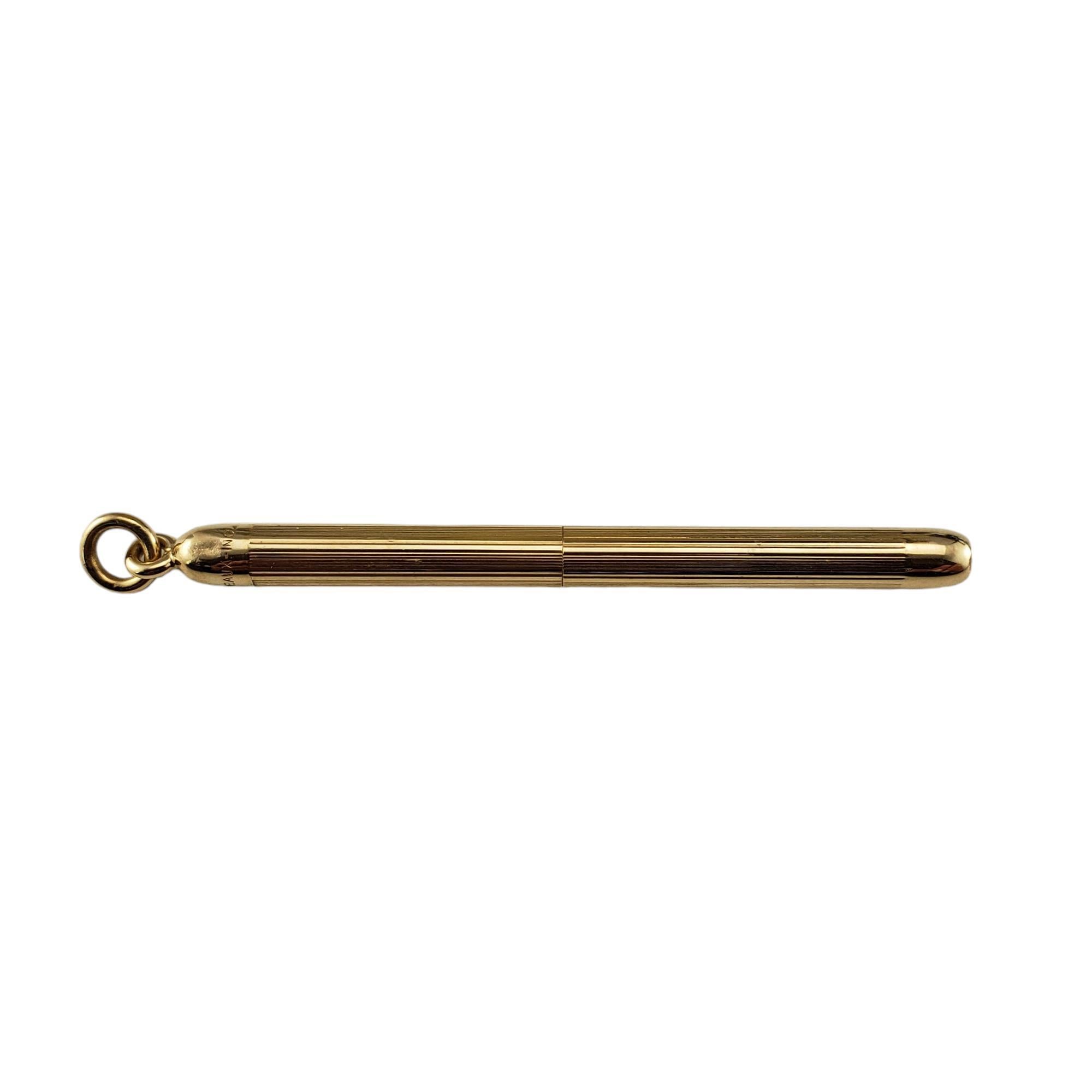 Cure-dents rétractables en or jaune 14 carats #19060 Unisexe en vente