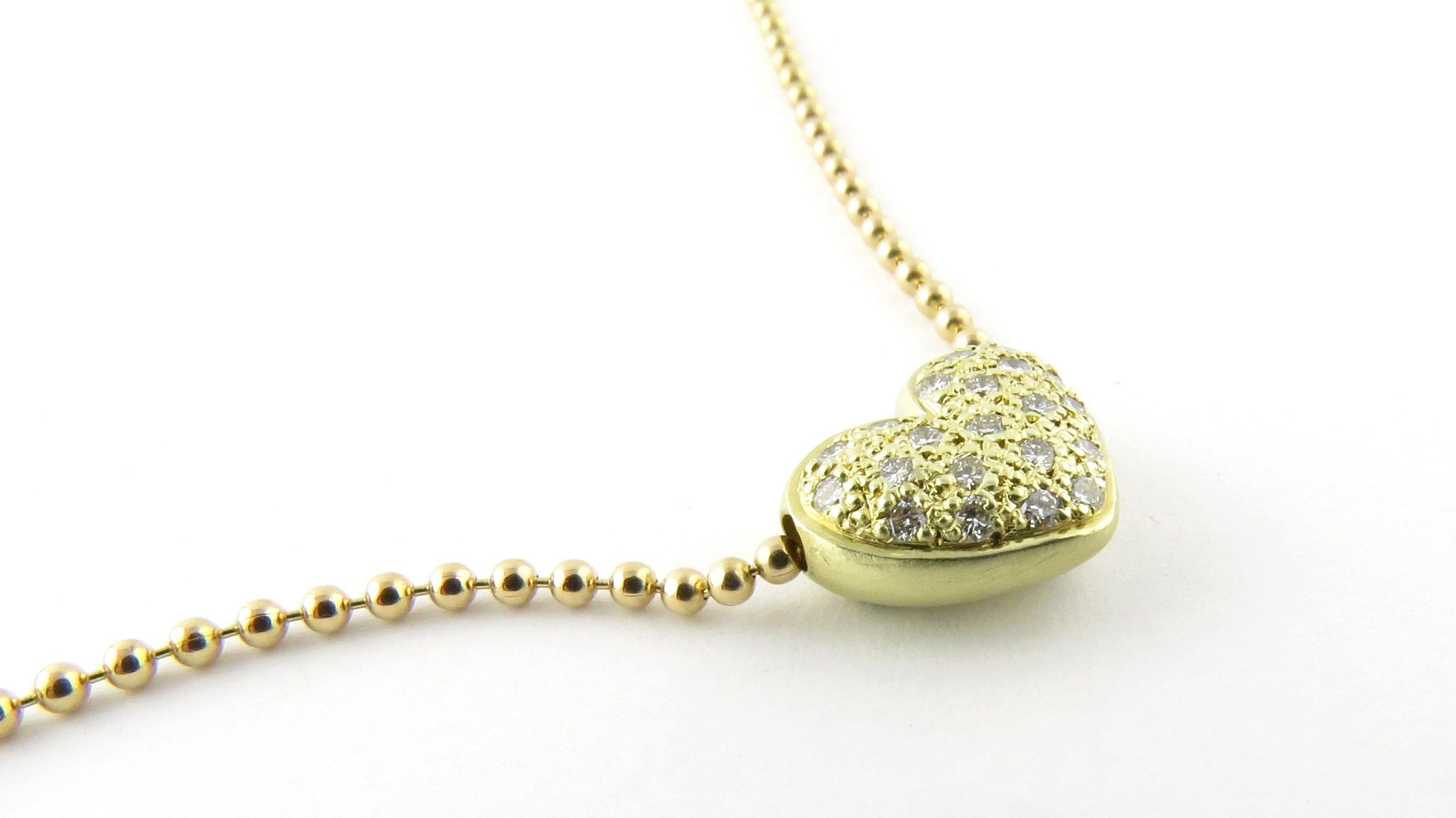 14 karat gold heart necklace