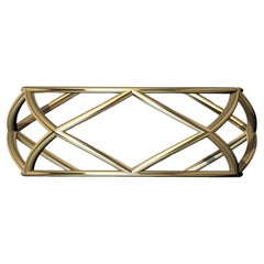 Rhombus-Manschettenarmband aus 14 Karat Gelbgold