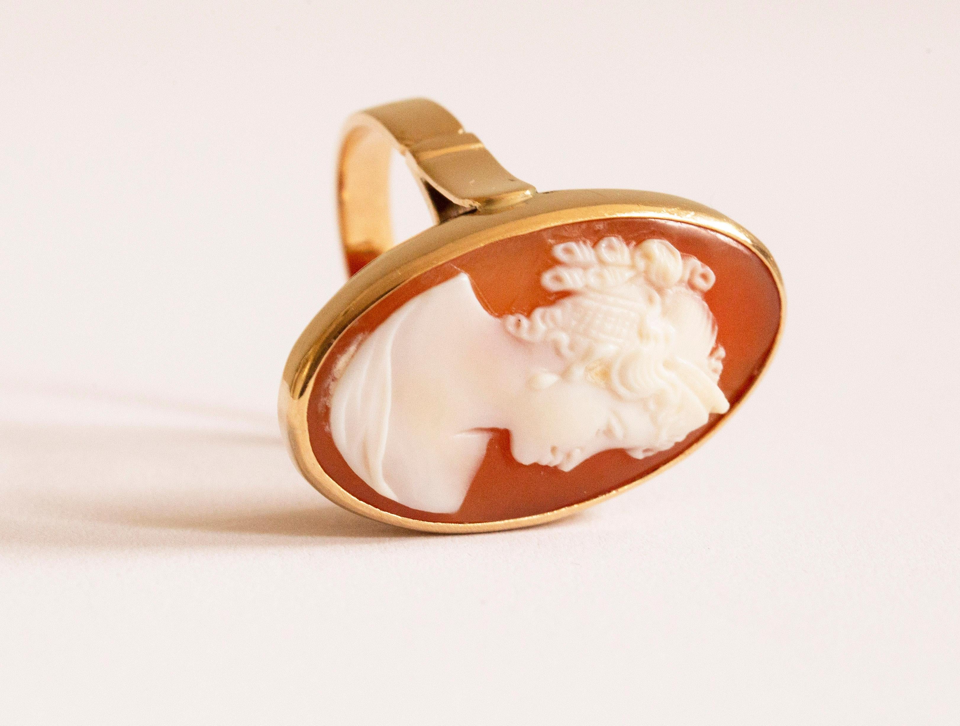 carved shell ring