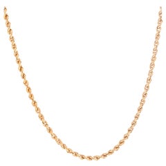 14 Karat Yellow Gold Rope Chain