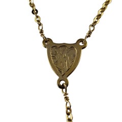 14 Karat Yellow Gold Rosary Beads