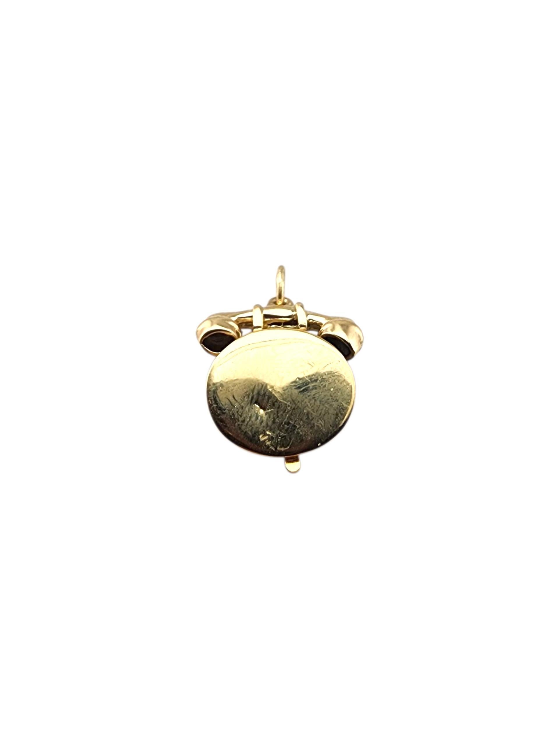 Rétro Charm en or jaune 14 carats pour téléphone rotatif 
