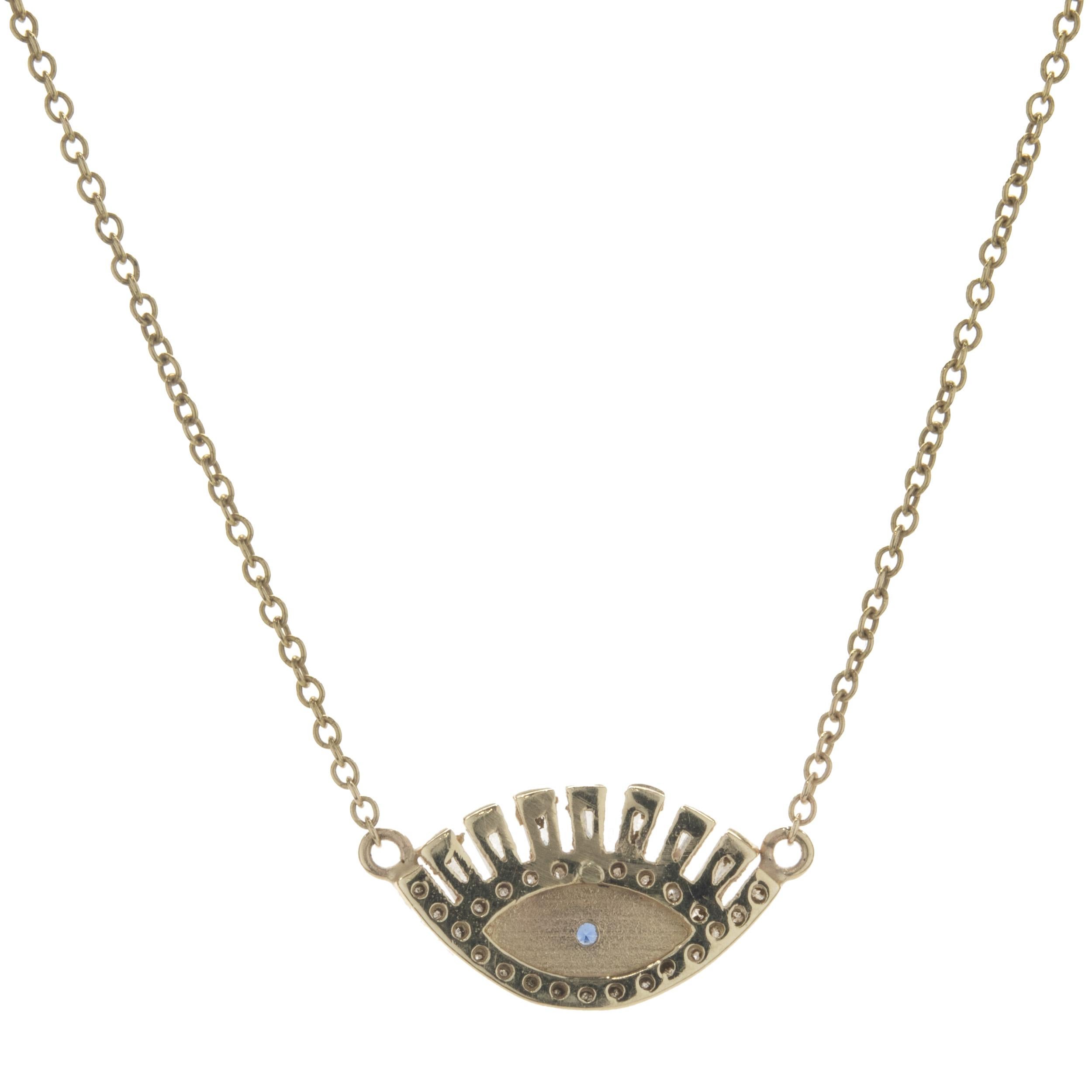 Designer: personalizzato 
Materiale: oro giallo 14 carati
Diamante: taglio rotondo e baguette = 0,30cttw
Colore: H
Chiarezza: SI1
Dimensioni: la collana misura 18 pollici di lunghezza
Peso: 2.32 grammi
