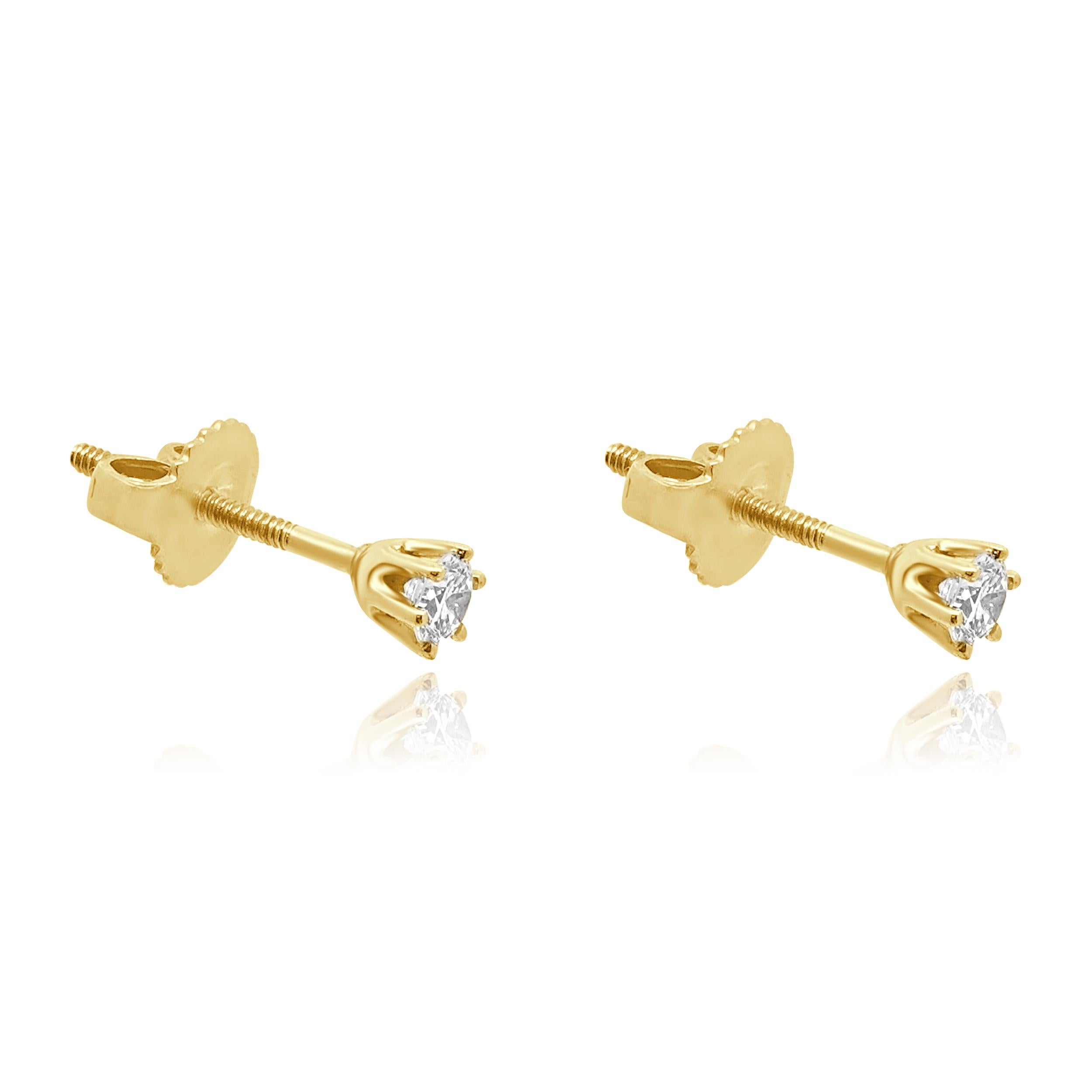 Matériau : Or blanc 14K
Diamants : 2 diamants ronds de taille brillant= 0.24cttw
Couleur : H / I
Clarté : SI1
Dimensions : les boucles d'oreilles mesurent environ 3.5 mm de diamètre.
Fermetures : friction
Poids : 0,92 grammes