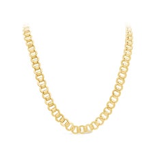 14 Karat Yellow Gold Round Link Chain Necklace