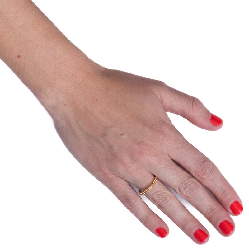 Round Cut 14 Karat Yellow Gold Round Natural Yellow Sapphire Stacking Band For Sale