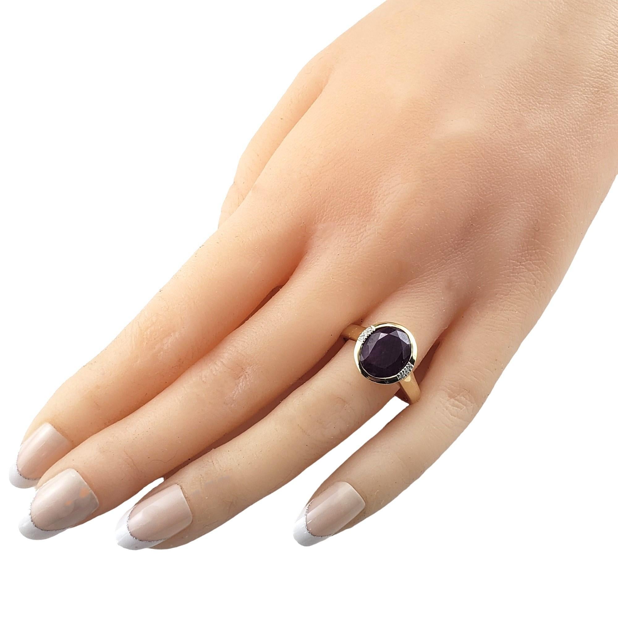 14 Karat Yellow Gold Ruby and Diamond Ring Size 8 #15720 2