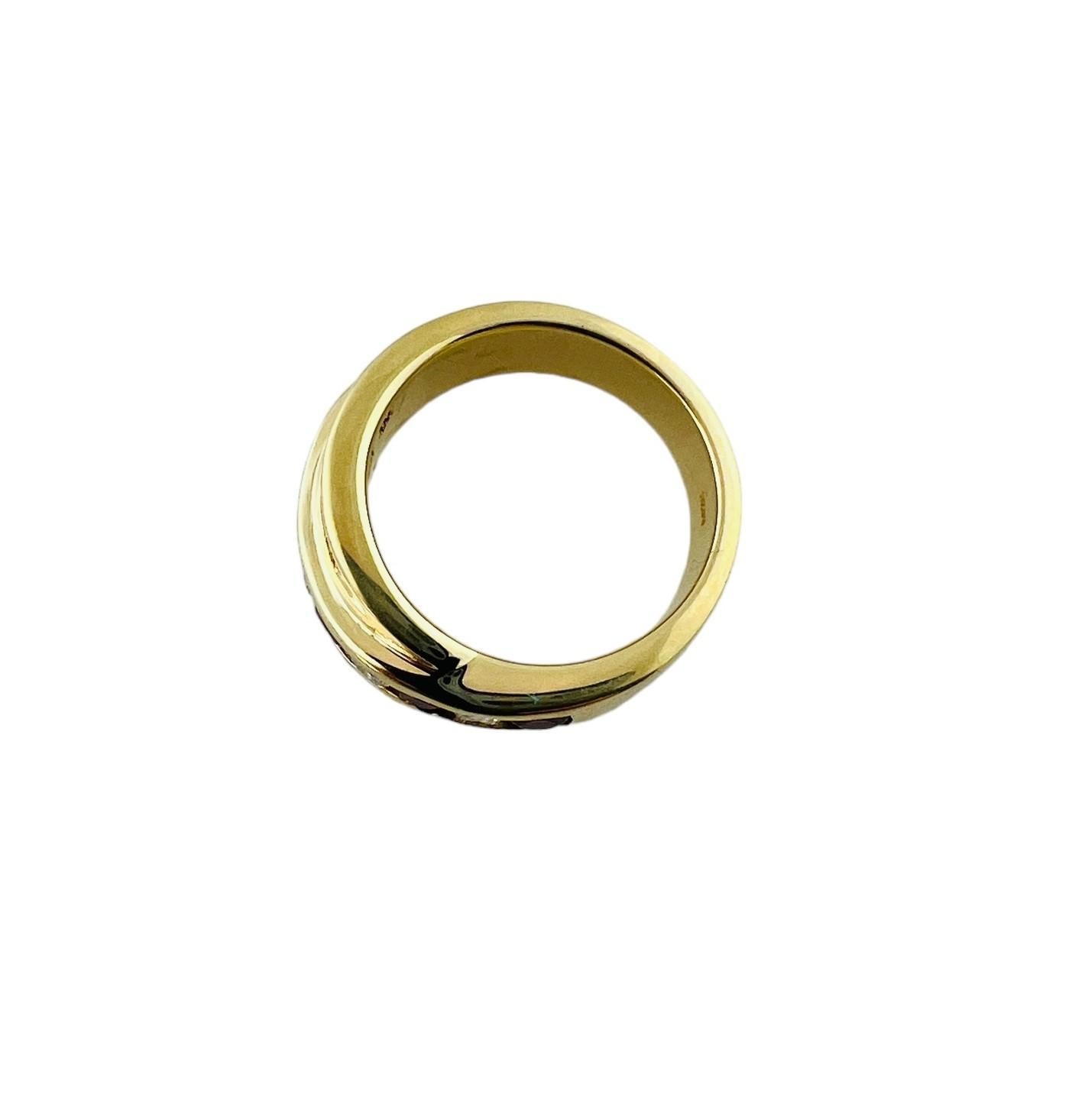 14 Karat Yellow Gold Ruby & Diamond Ring Size 5.75 JAGi Certified#16638 For Sale 1