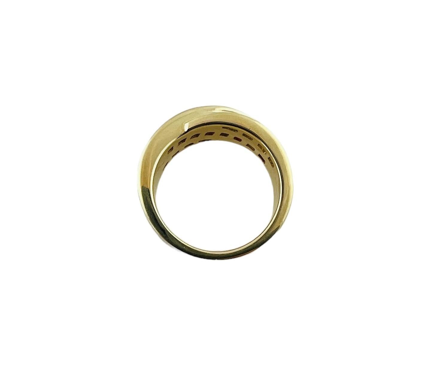 14 Karat Yellow Gold Ruby & Diamond Ring Size 5.75 JAGi Certified#16638 For Sale 2