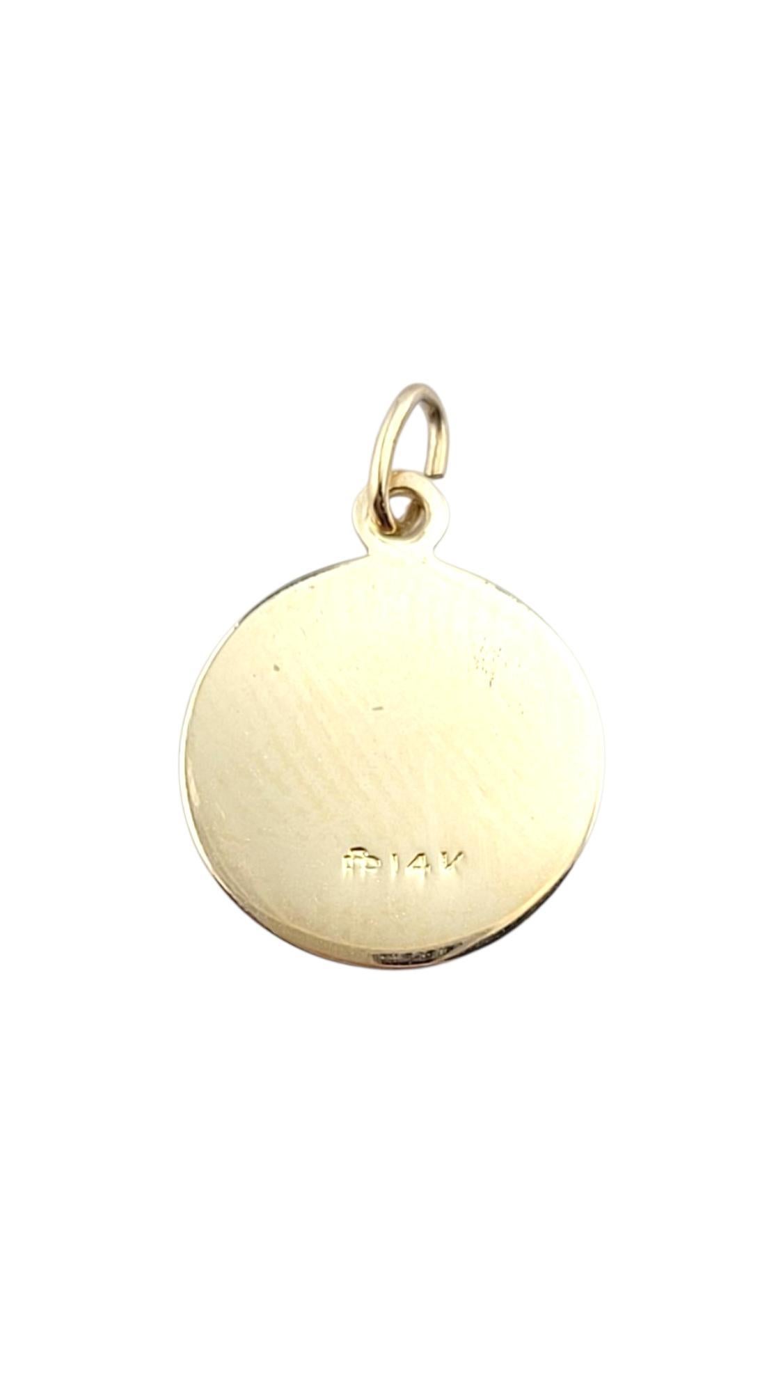 14 Karat Yellow Gold Sacred Heart of Jesus Charm #22253 In condizioni buone in vendita a Washington Depot, CT