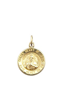 14 Karat Yellow Gold Sacred Heart of Jesus Charm #22253