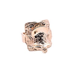 14 Karat Yellow Gold Saddle Ring