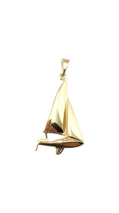 14 Karat Yellow Gold Sail Boat Charm #21269