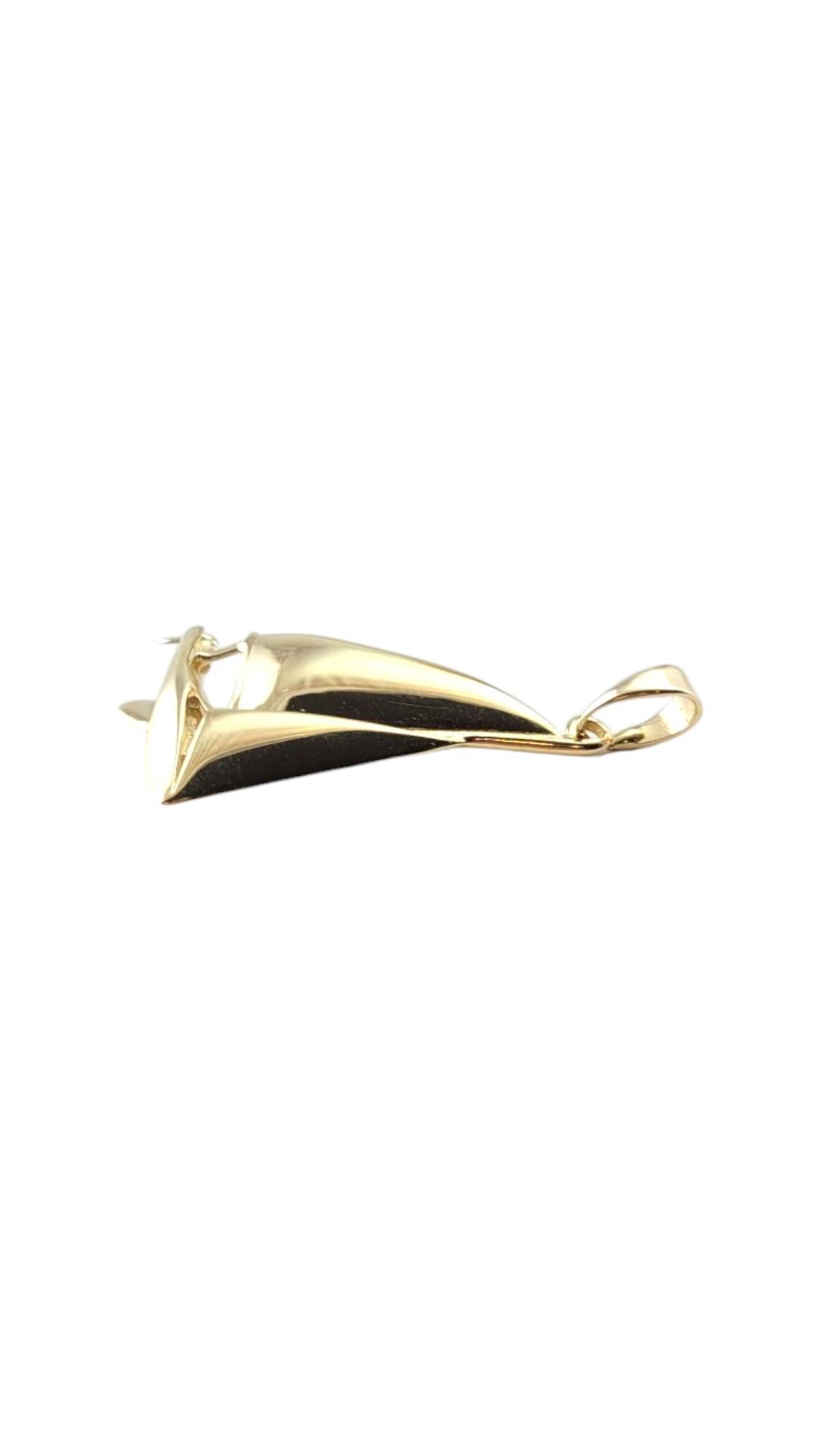 Women's 14 Karat Yellow Gold Sail Boat Charm #21269 For Sale