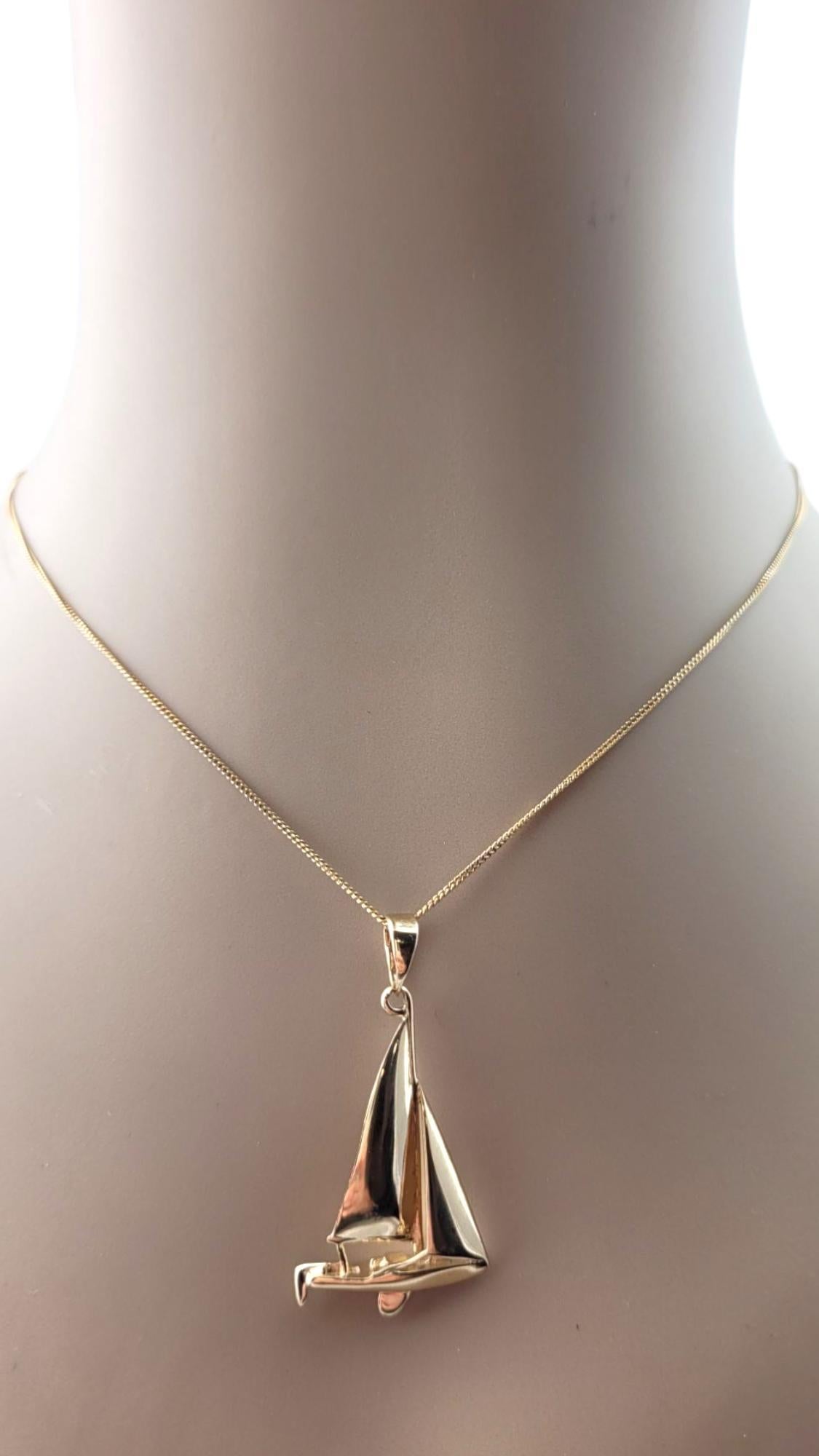 14 Karat Yellow Gold Sail Boat Charm #21269 For Sale 5
