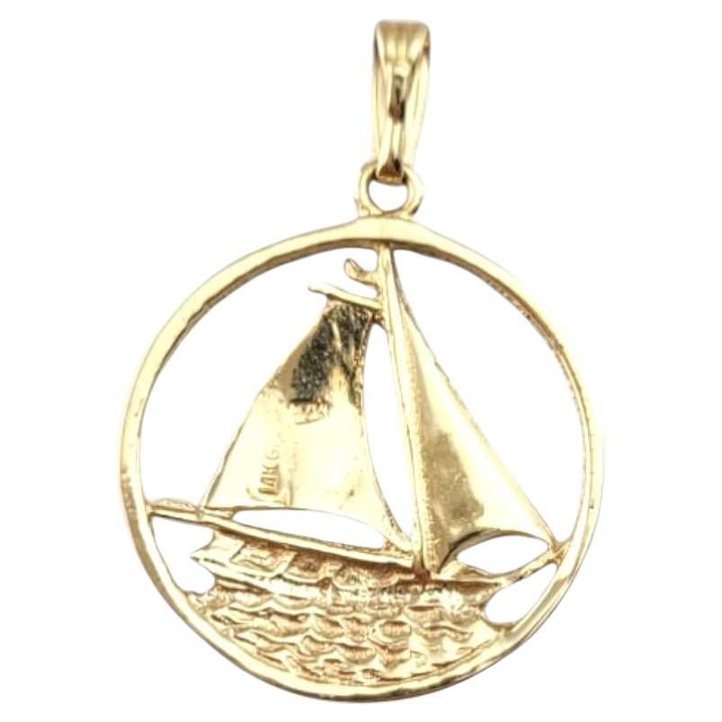14 Karat Yellow Gold Sailboat Charm #21271