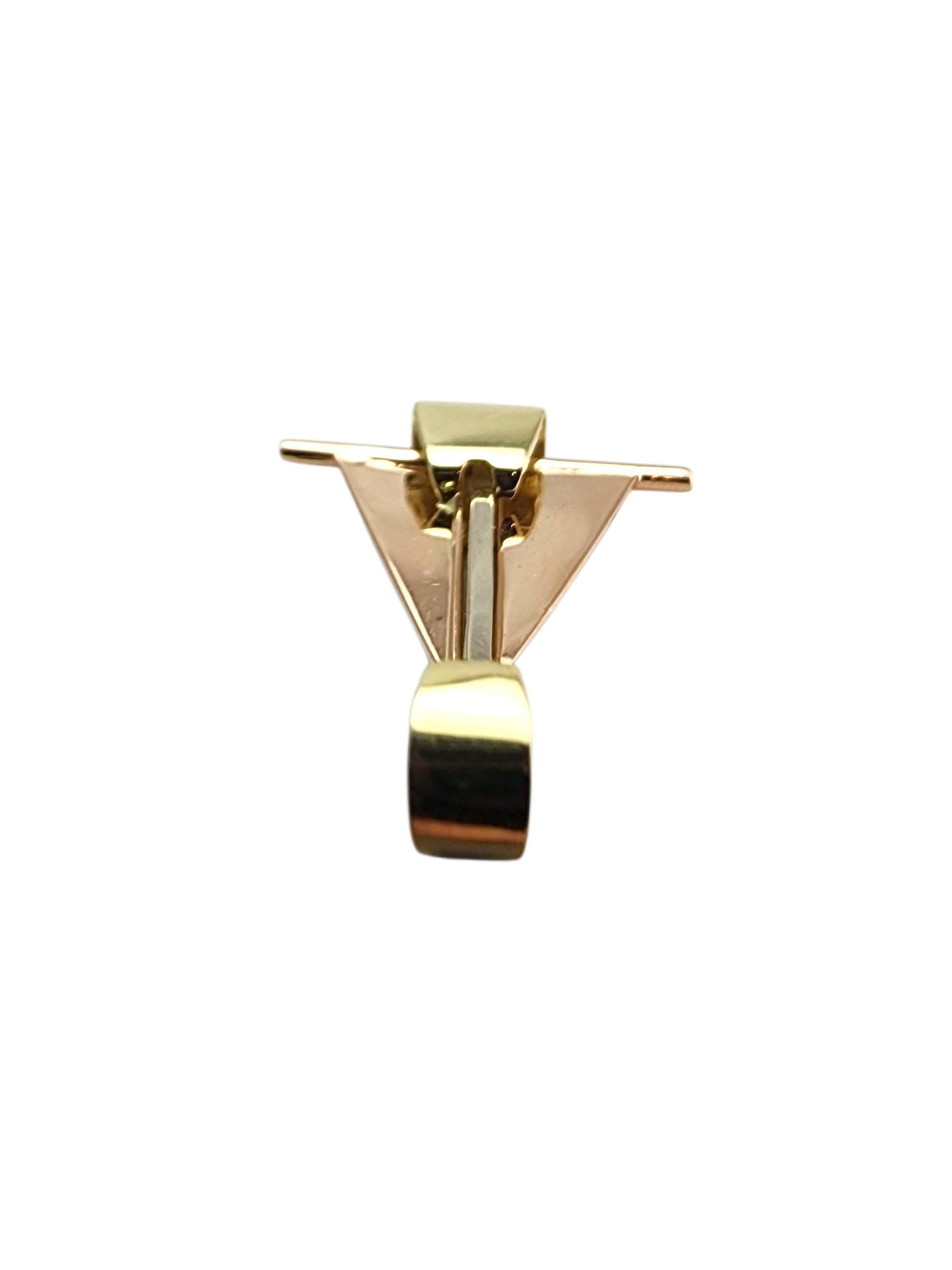 Pendentif voilier en or jaune 14 carats #23590 Pour femmes en vente